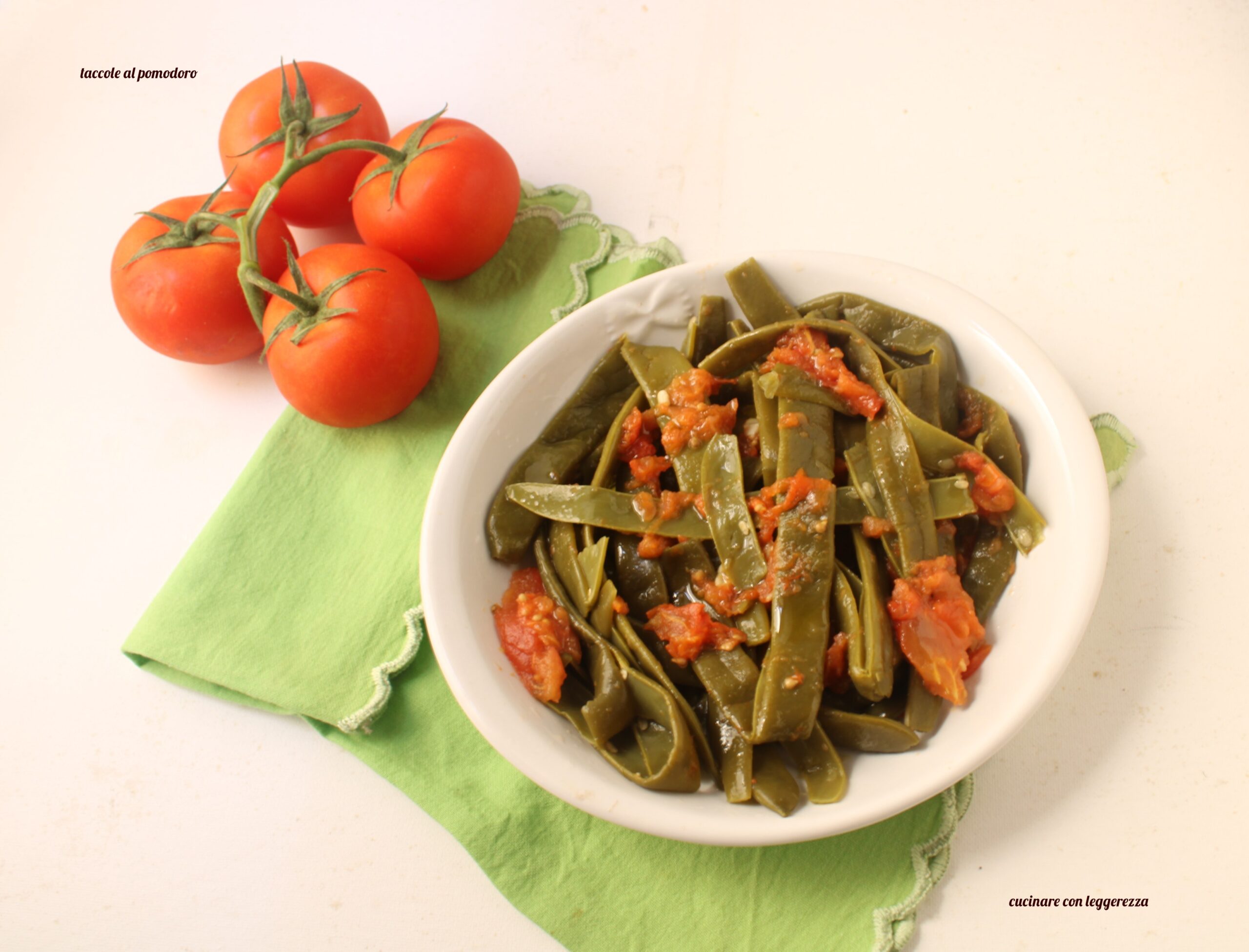 Snow Peas with Tomato