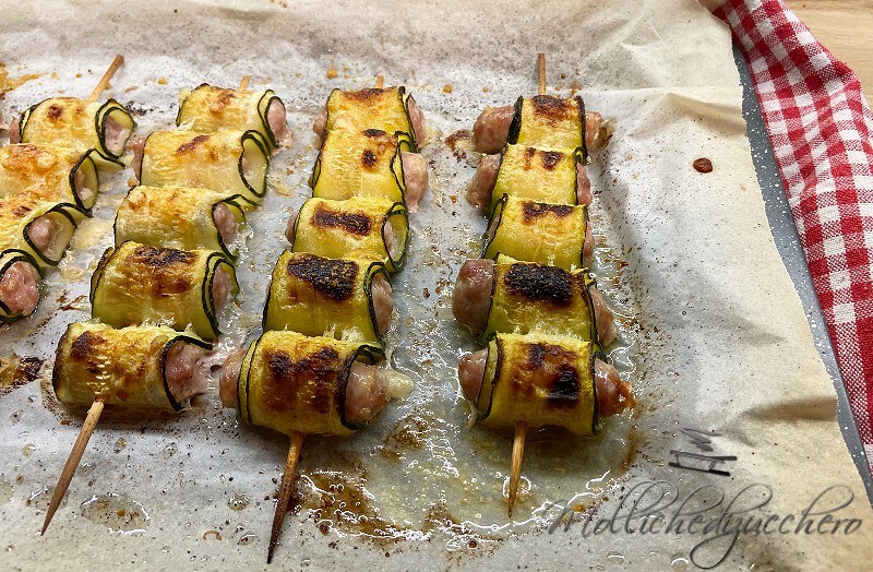 Sausage and Zucchini Skewers