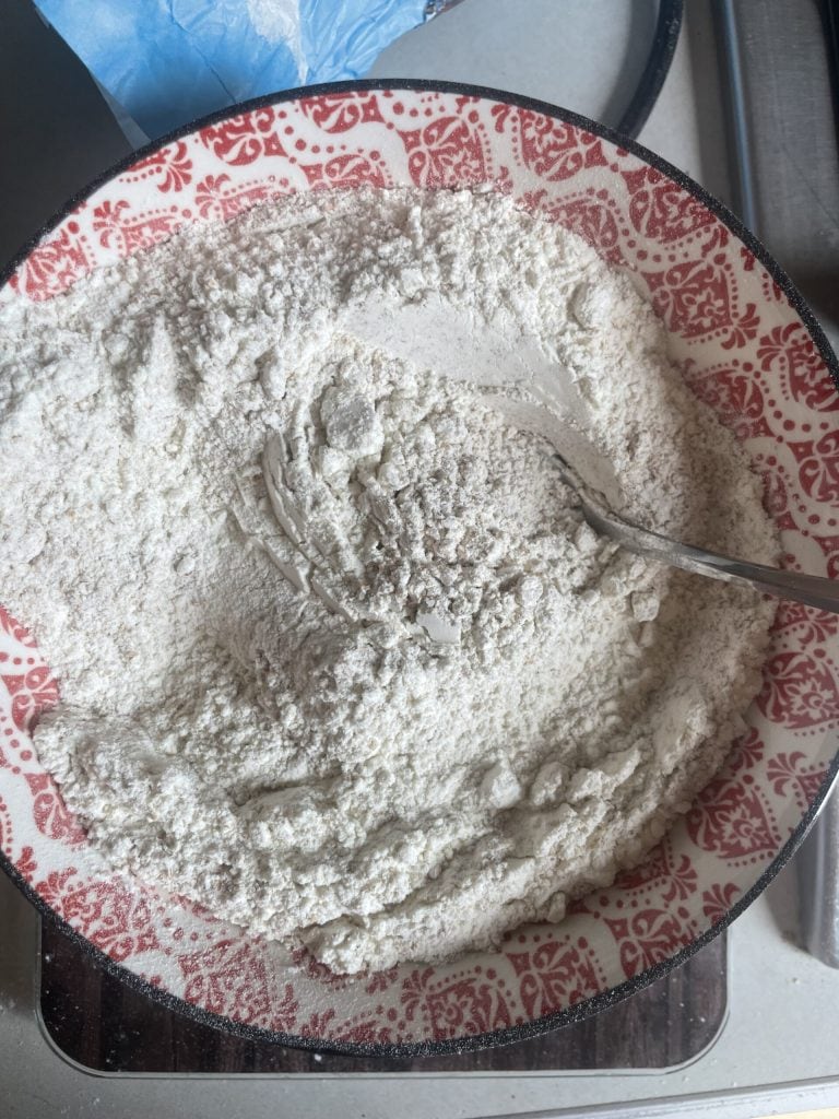 sifting the flours