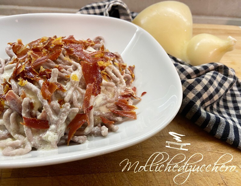 Pasta with Caciocavallo Fondue and Capocollo