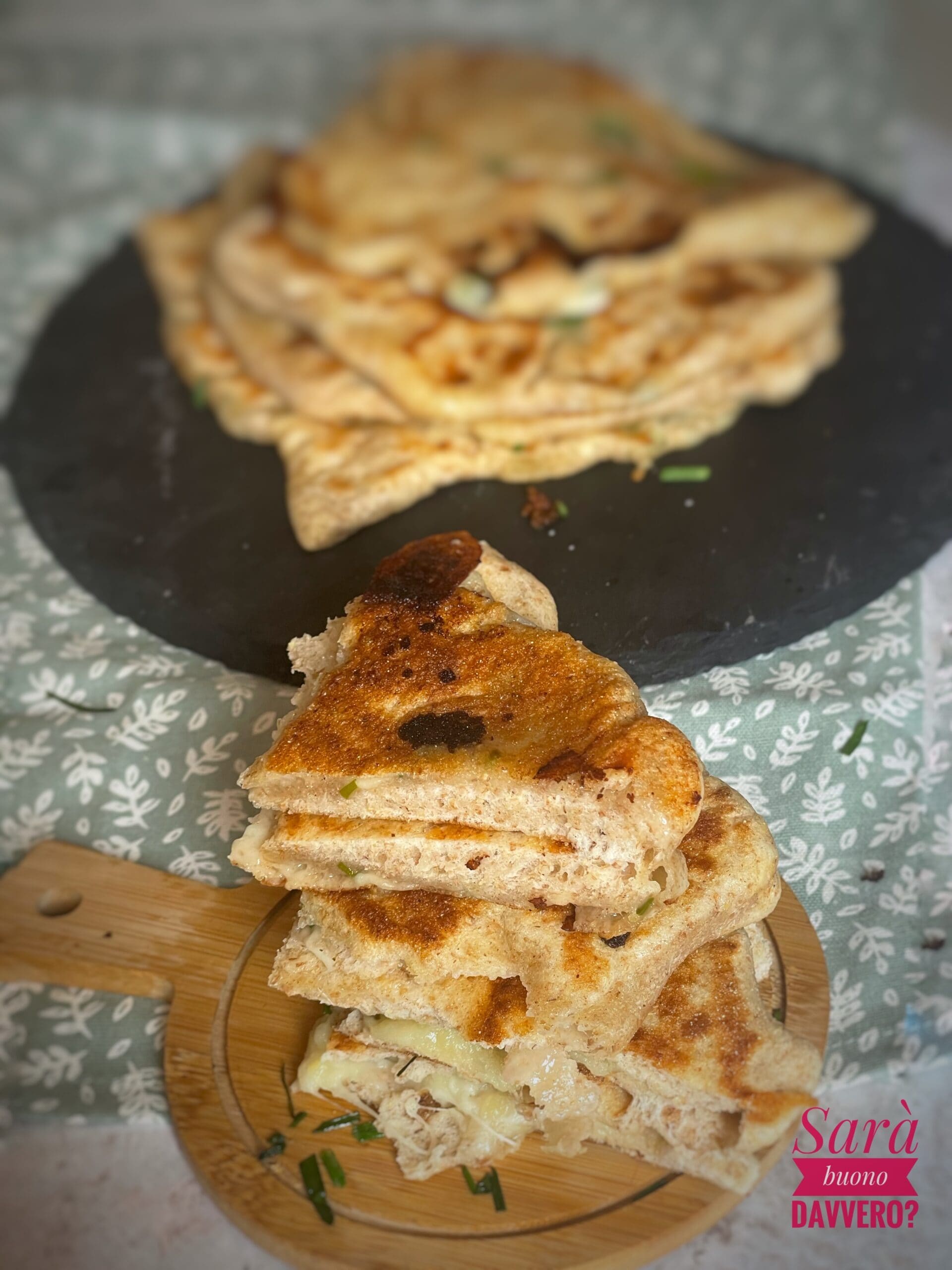Pan-Fried Stuffed Naan Bread
