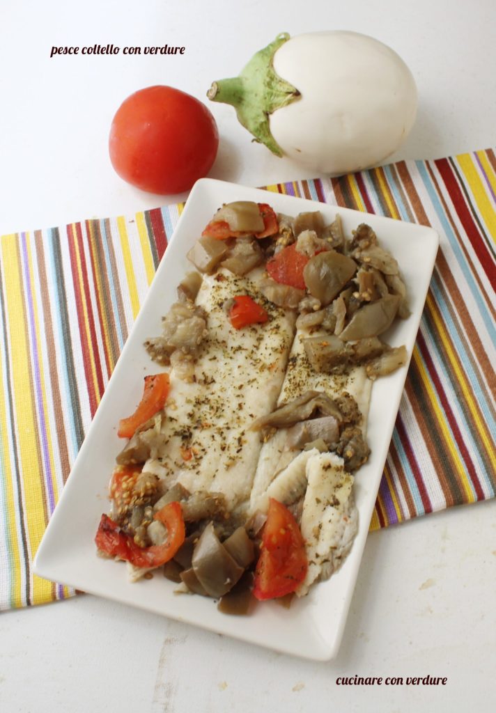 knife fish with vegetables
