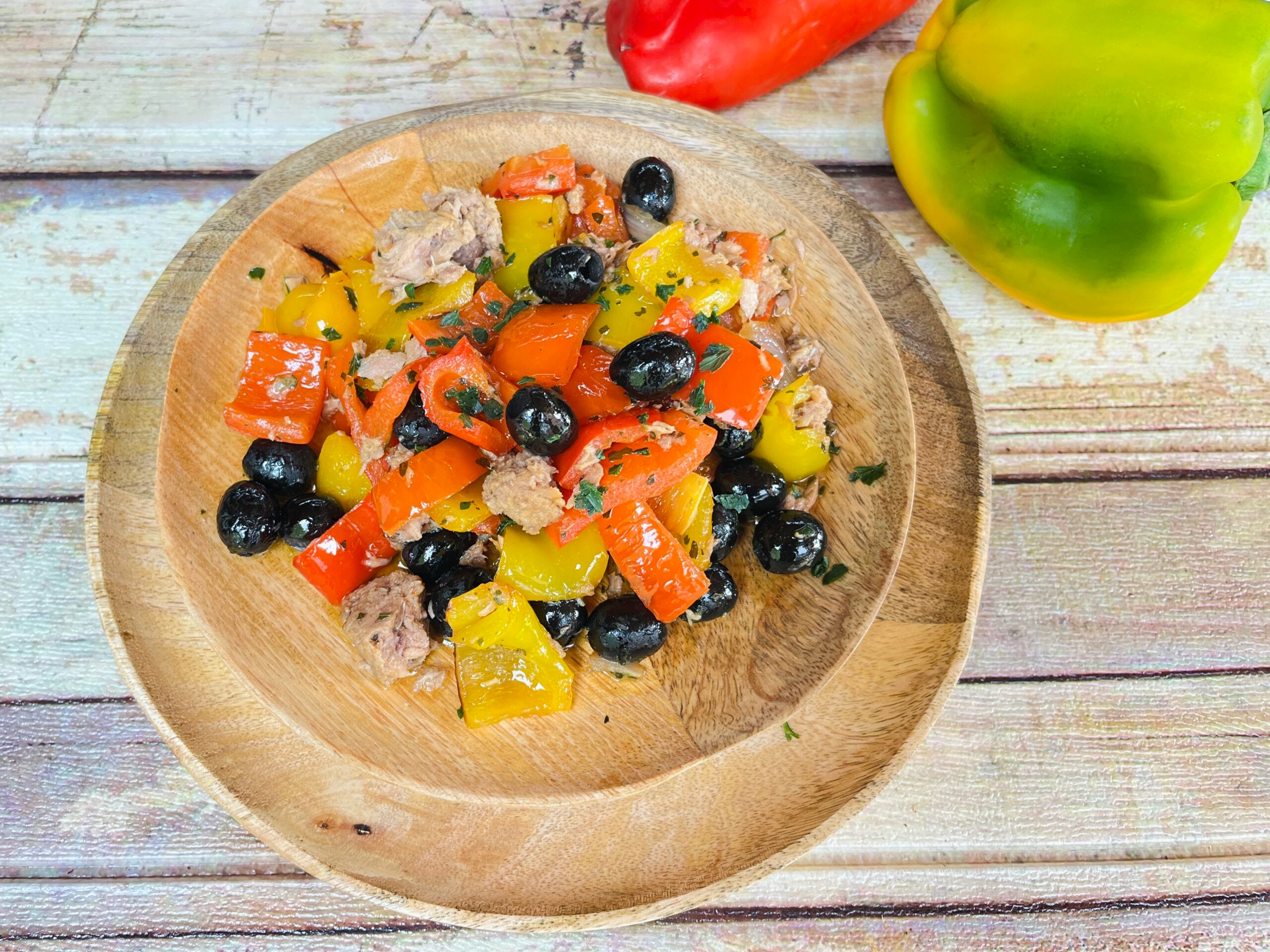 Rustic Peppers in Pan