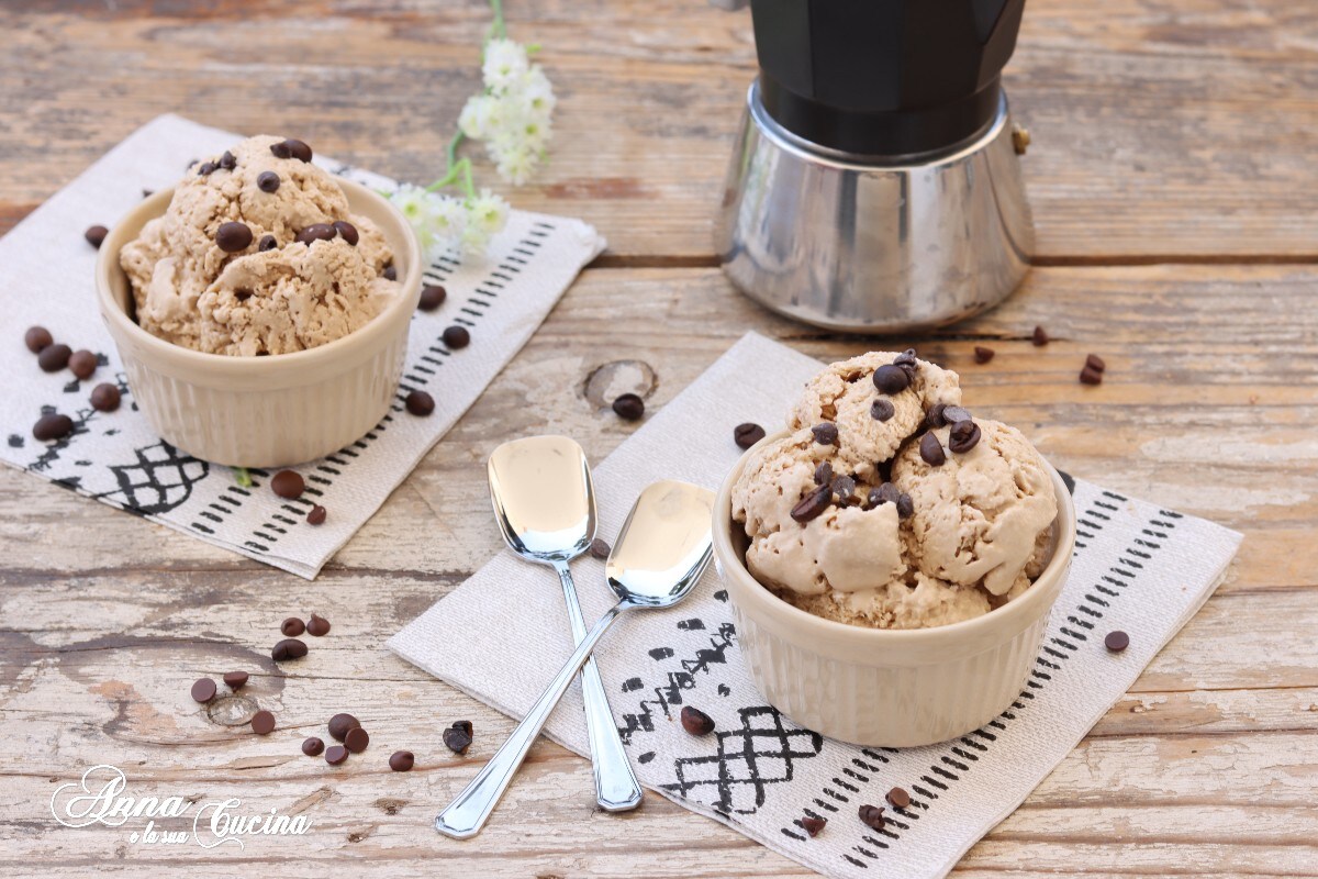 Quick Coffee Ice Cream without Ice Cream Maker and Eggs