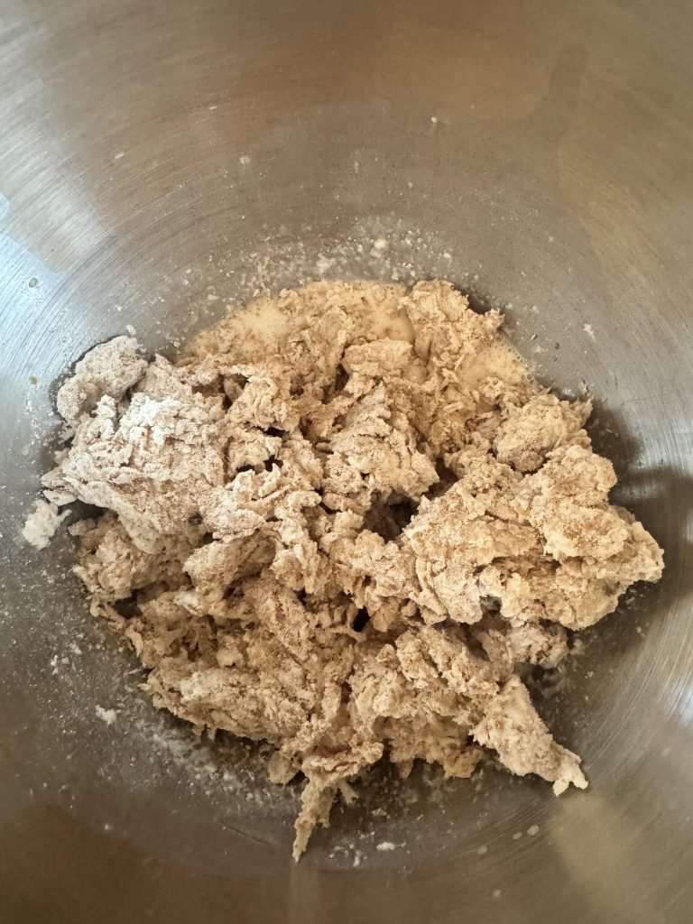 adding autolyzed dough