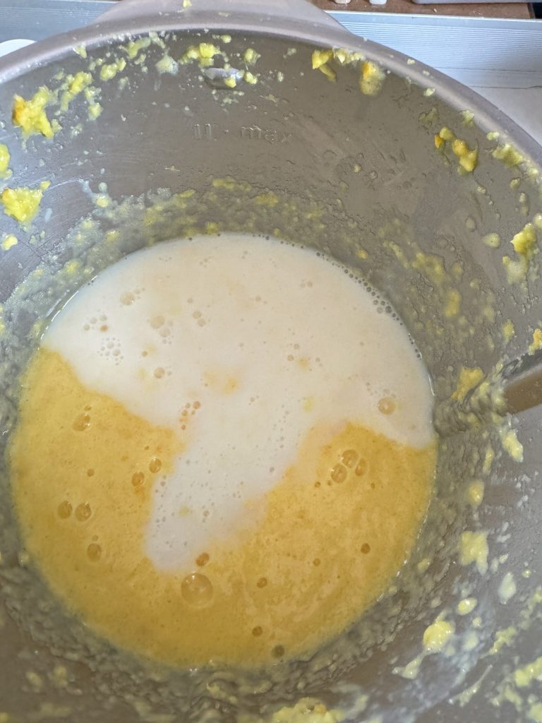 add the milk