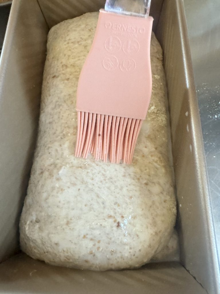 brushing with milk
