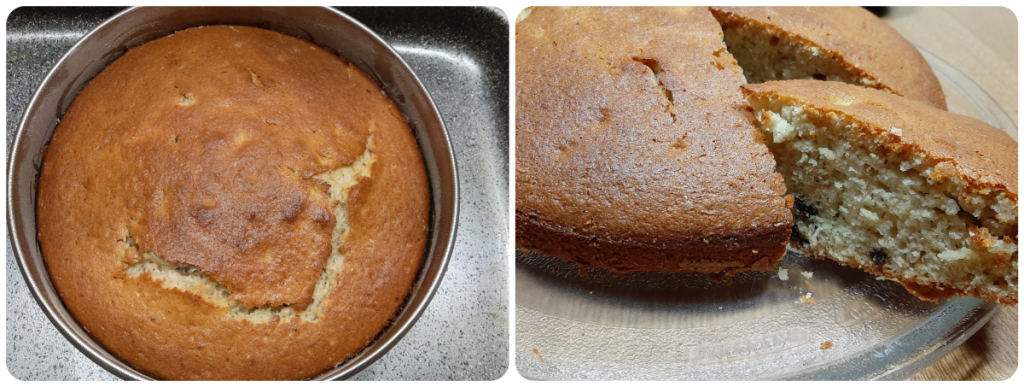 Soft Cake with Bananas and Chocolate