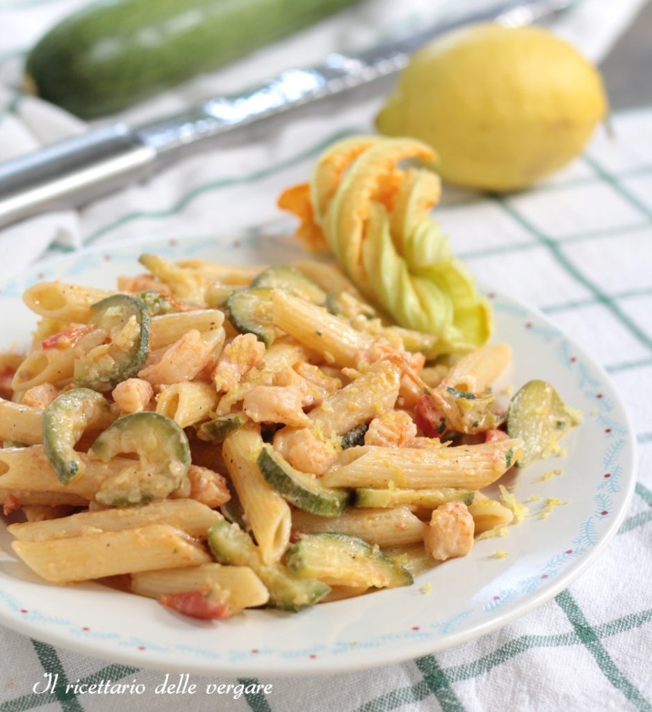 Pasta with Shrimp and Zucchini