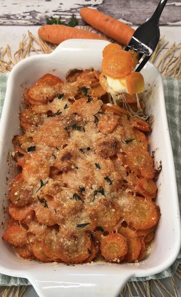 Carrot Parmesan, gooey and tasty, unbeatable!