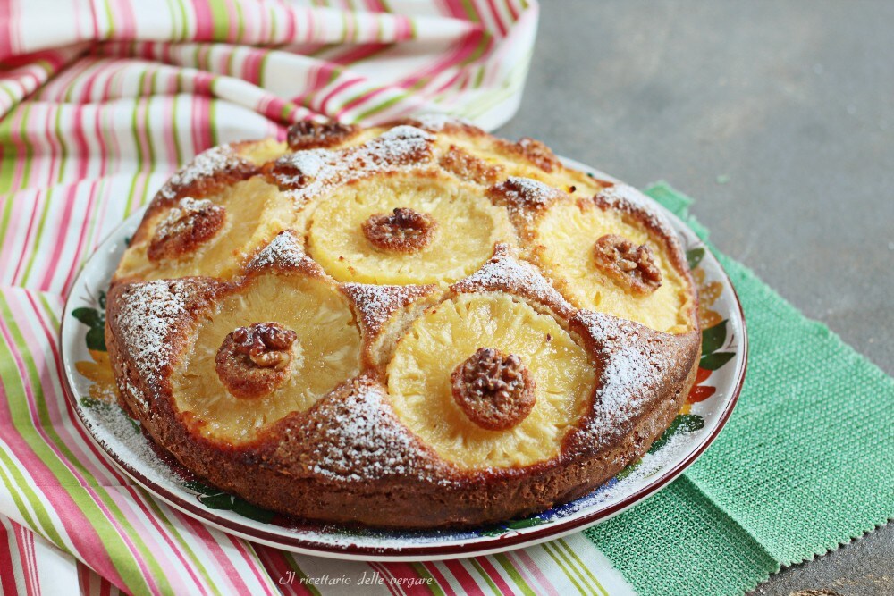 Pineapple and Walnut Cake