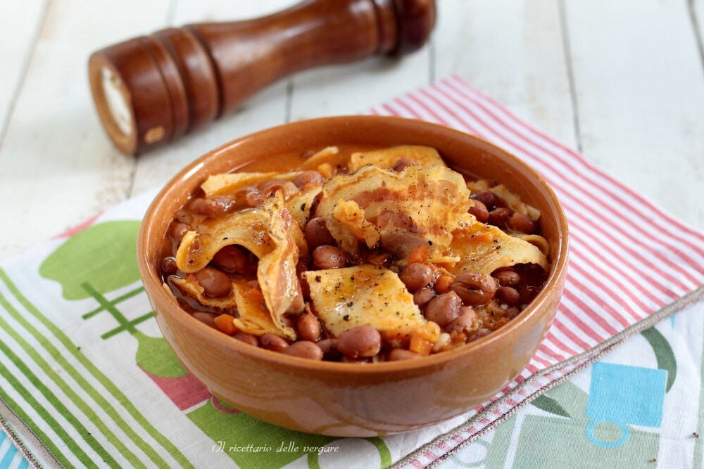 Maltagliati with Beans and Bacon