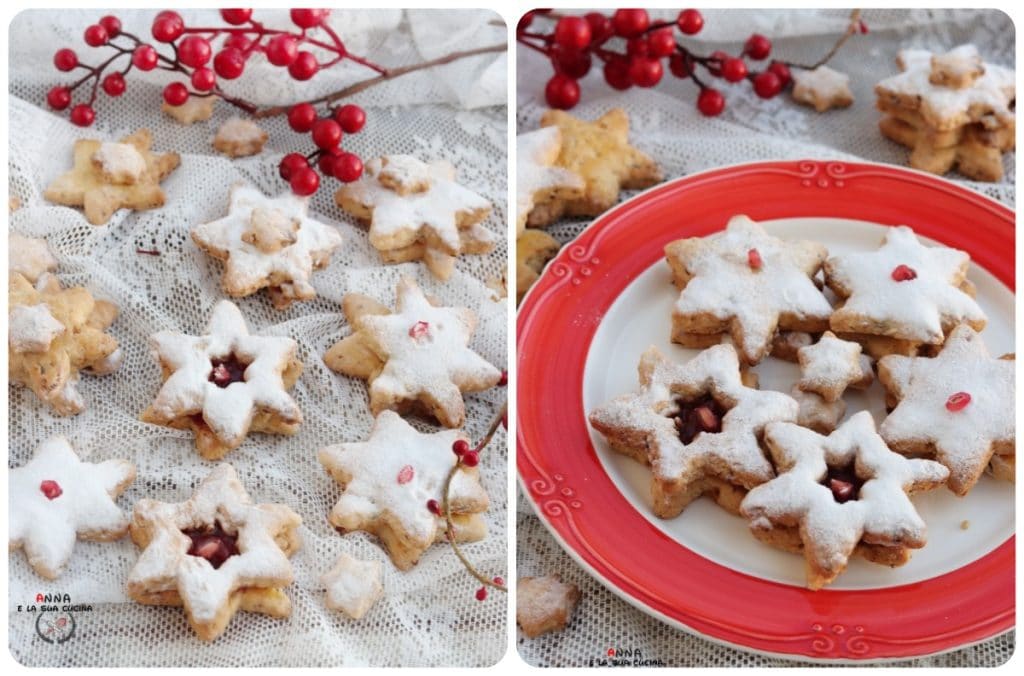 Christmas Star Cookies with Almonds