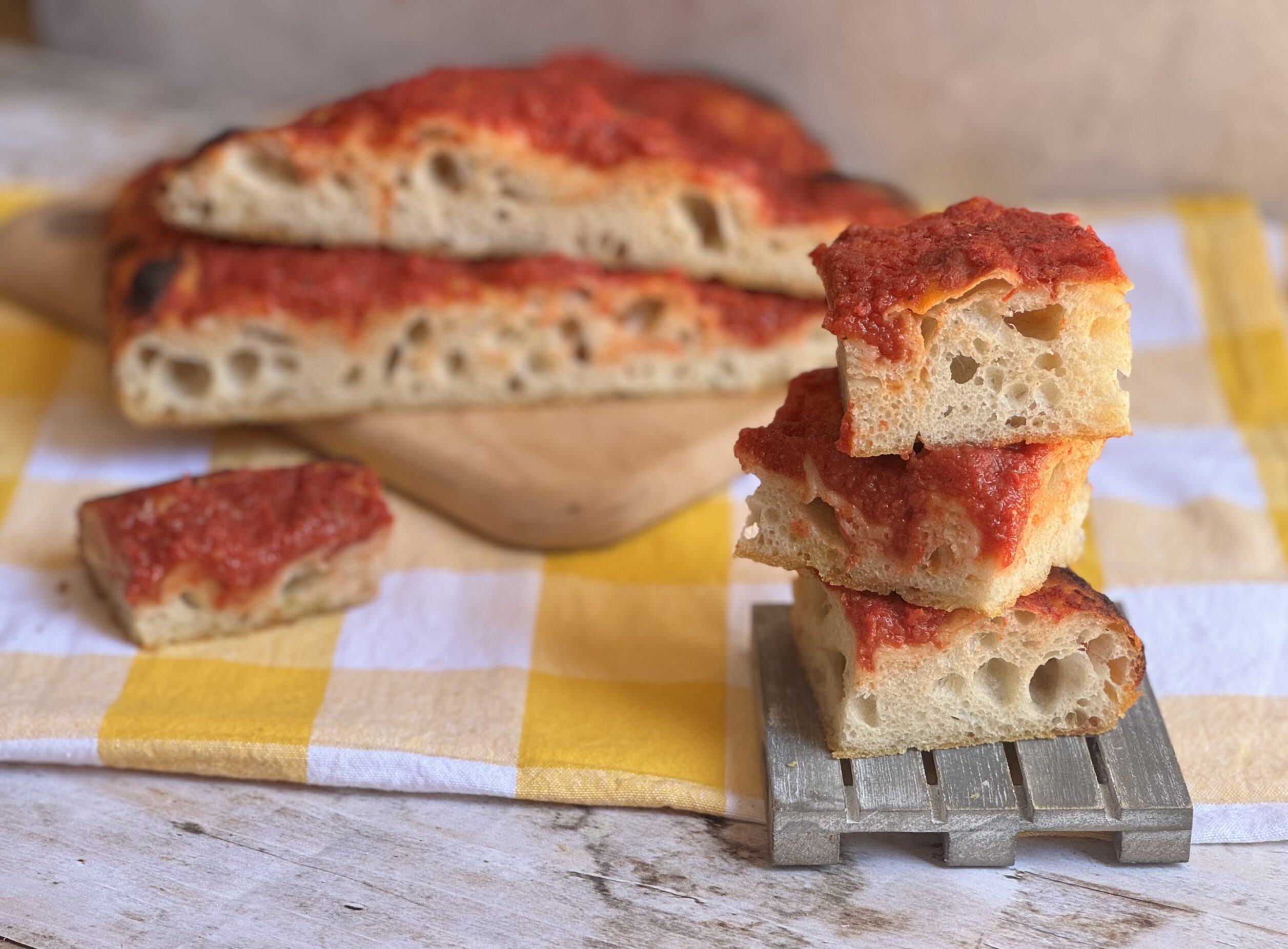 Red Focaccia with Sourdough