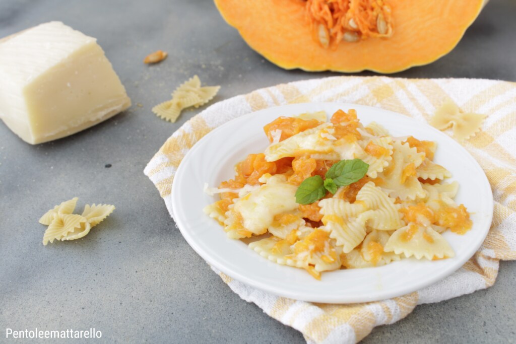 Farfalle with Pumpkin and Provola