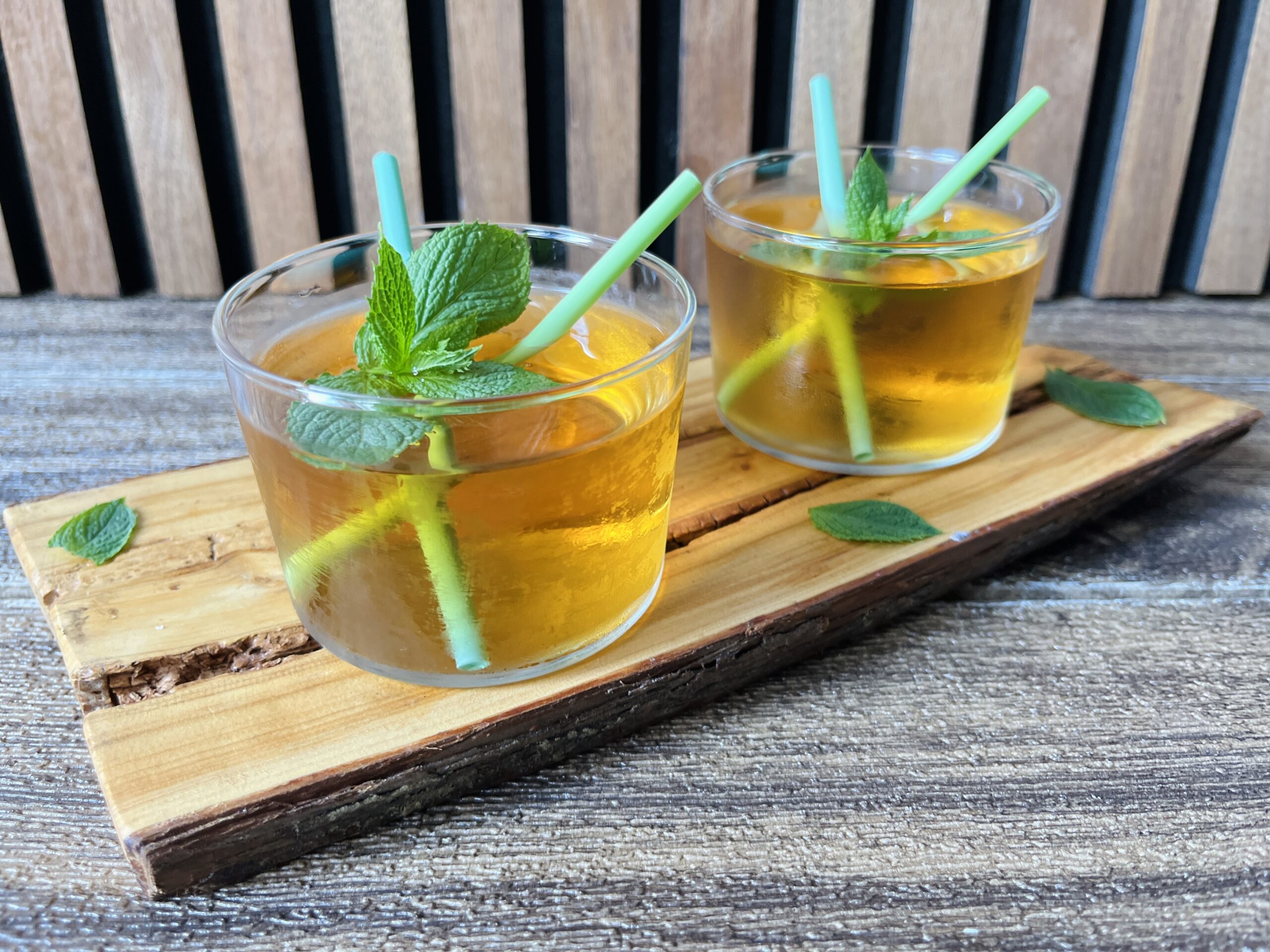 Homemade Mint Iced Tea