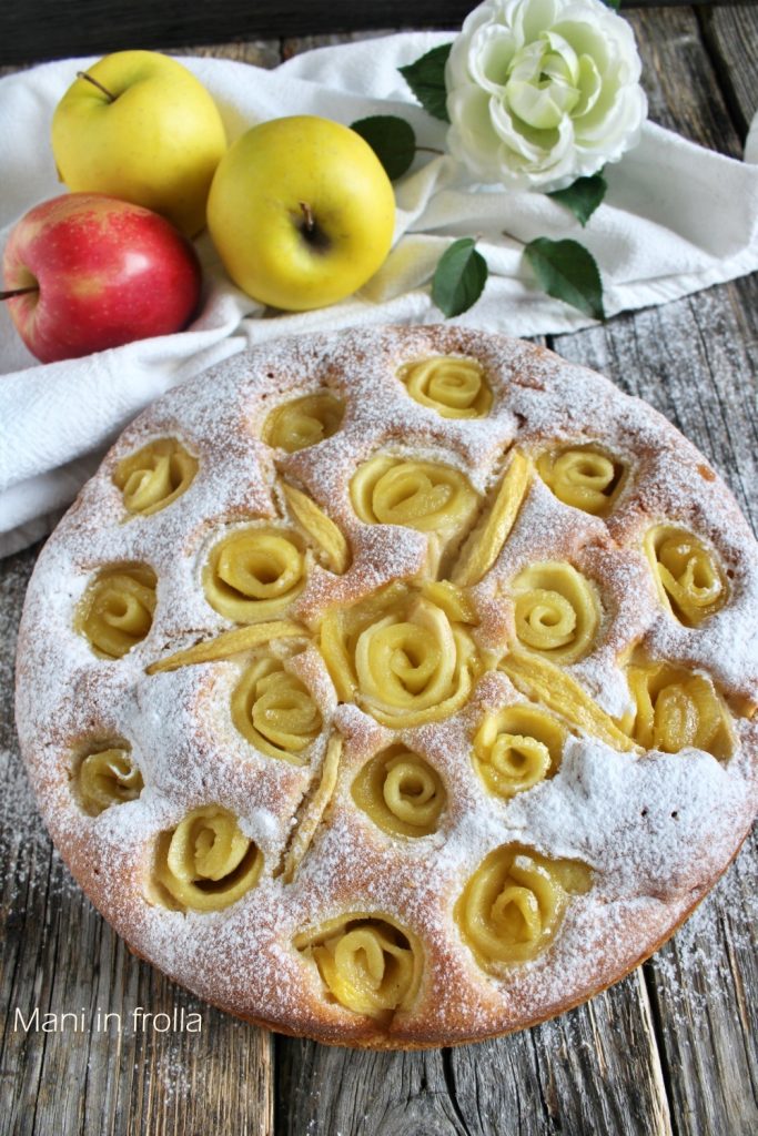 Soft Cake with Apple Roses