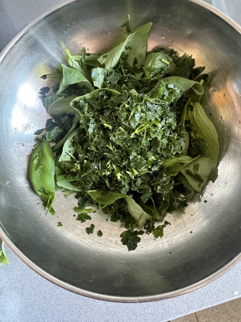 basil and parsley