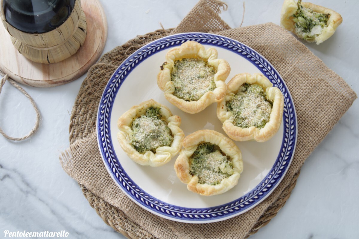 Baskets with Broccoli and Ricotta