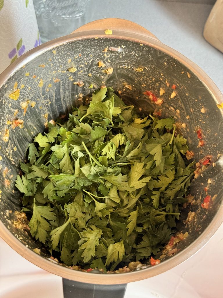 add the parsley