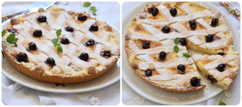 Tart with Lemon Cream and Sour Cherries