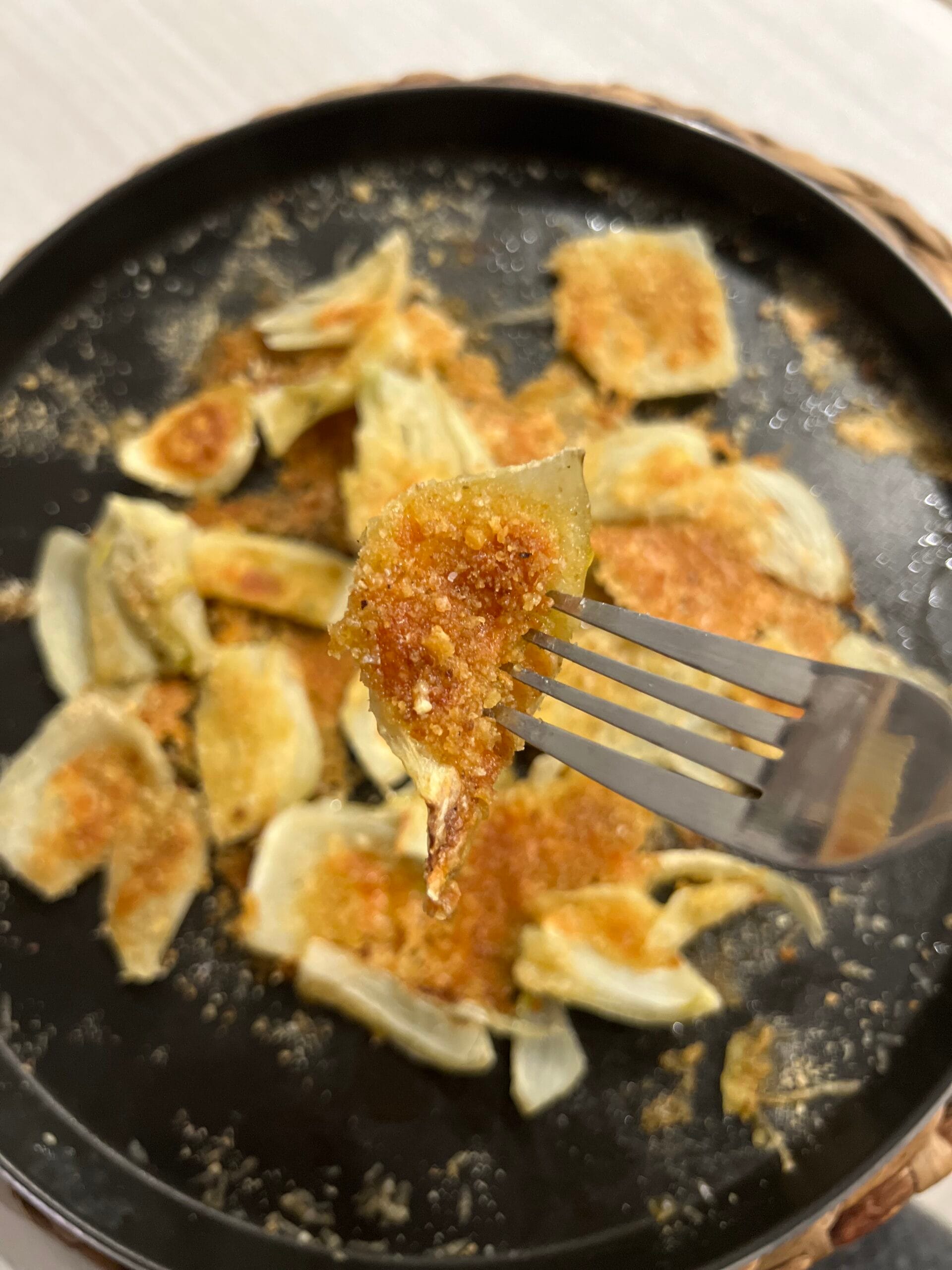Microwave Gratinated Fennel