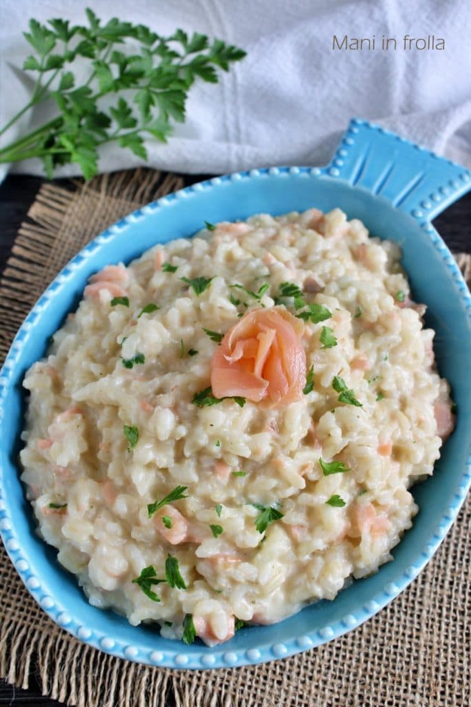 Creamy Salmon and Cheese Risotto