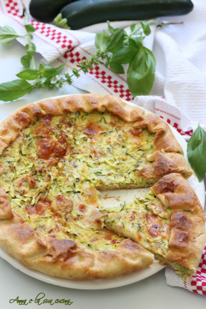 Whole Wheat Puff Pastry Tart with Zucchini and Ham