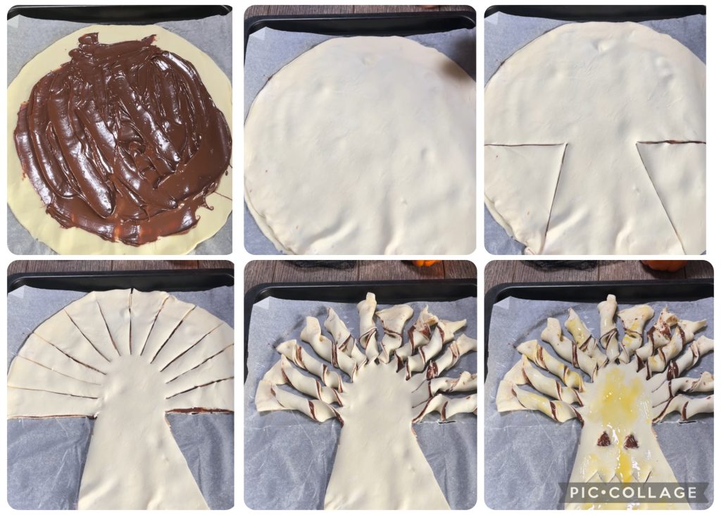 Halloween Puff Pastry Tree