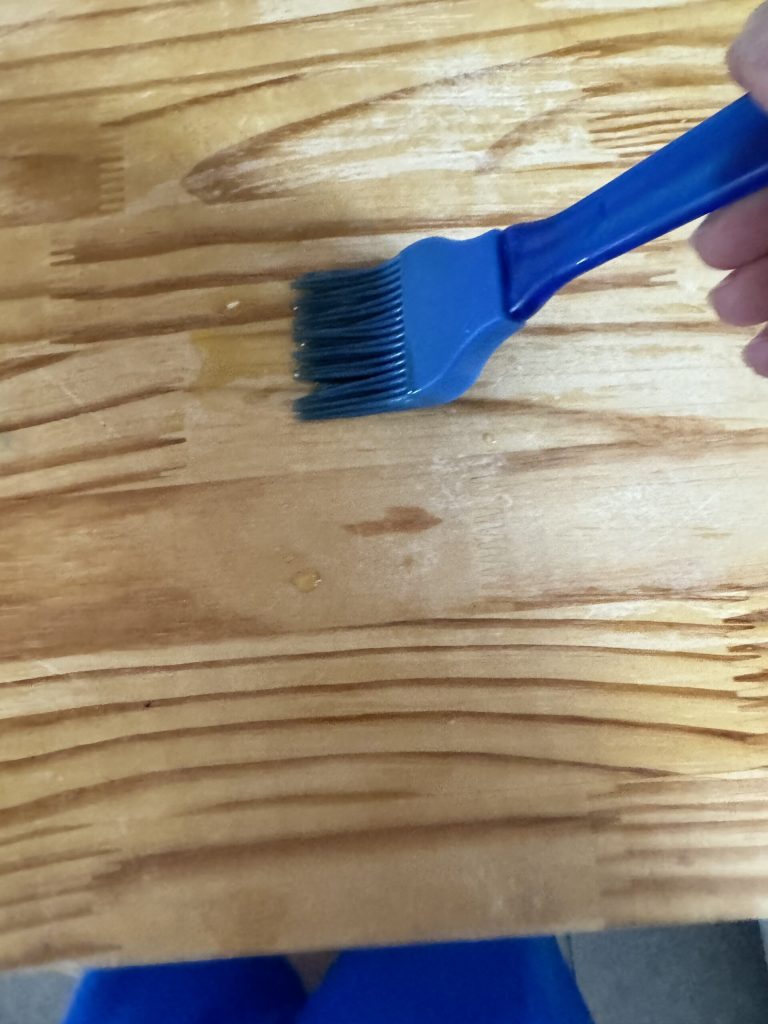 oil the pastry board
