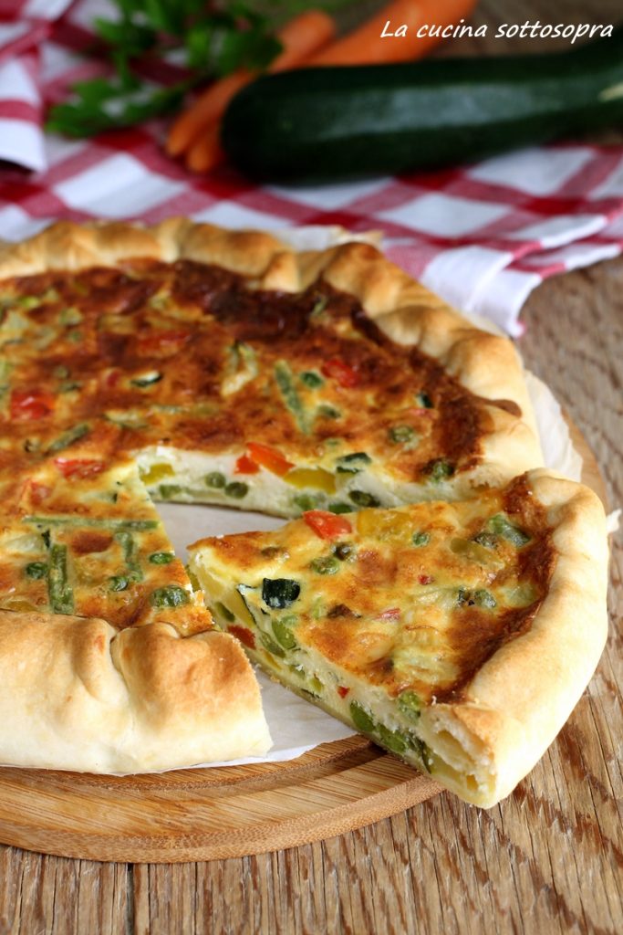 savory pie with vegetables