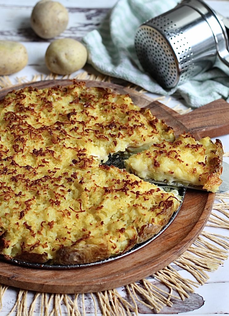 Stuffed Potato Cake, the Perfect Fridge-Cleaner, Low Cost High Yield