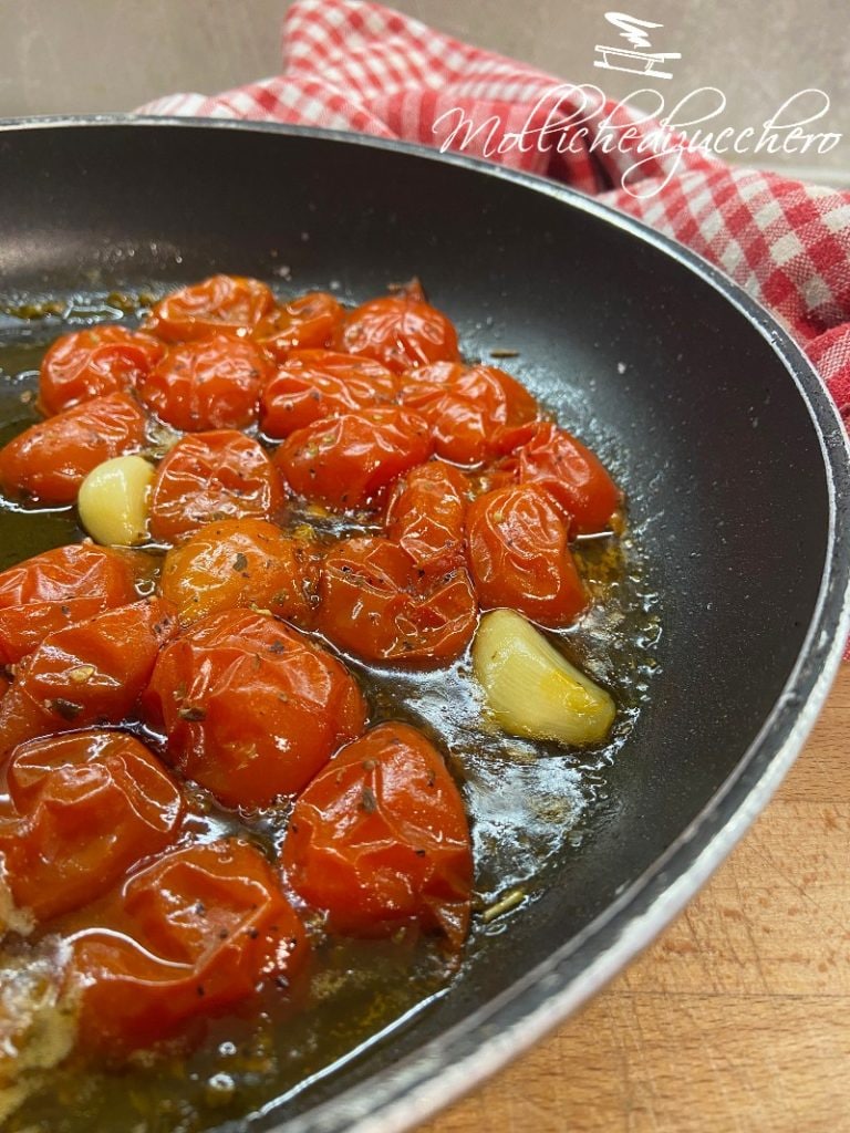 pan-fried cherry tomatoes confit