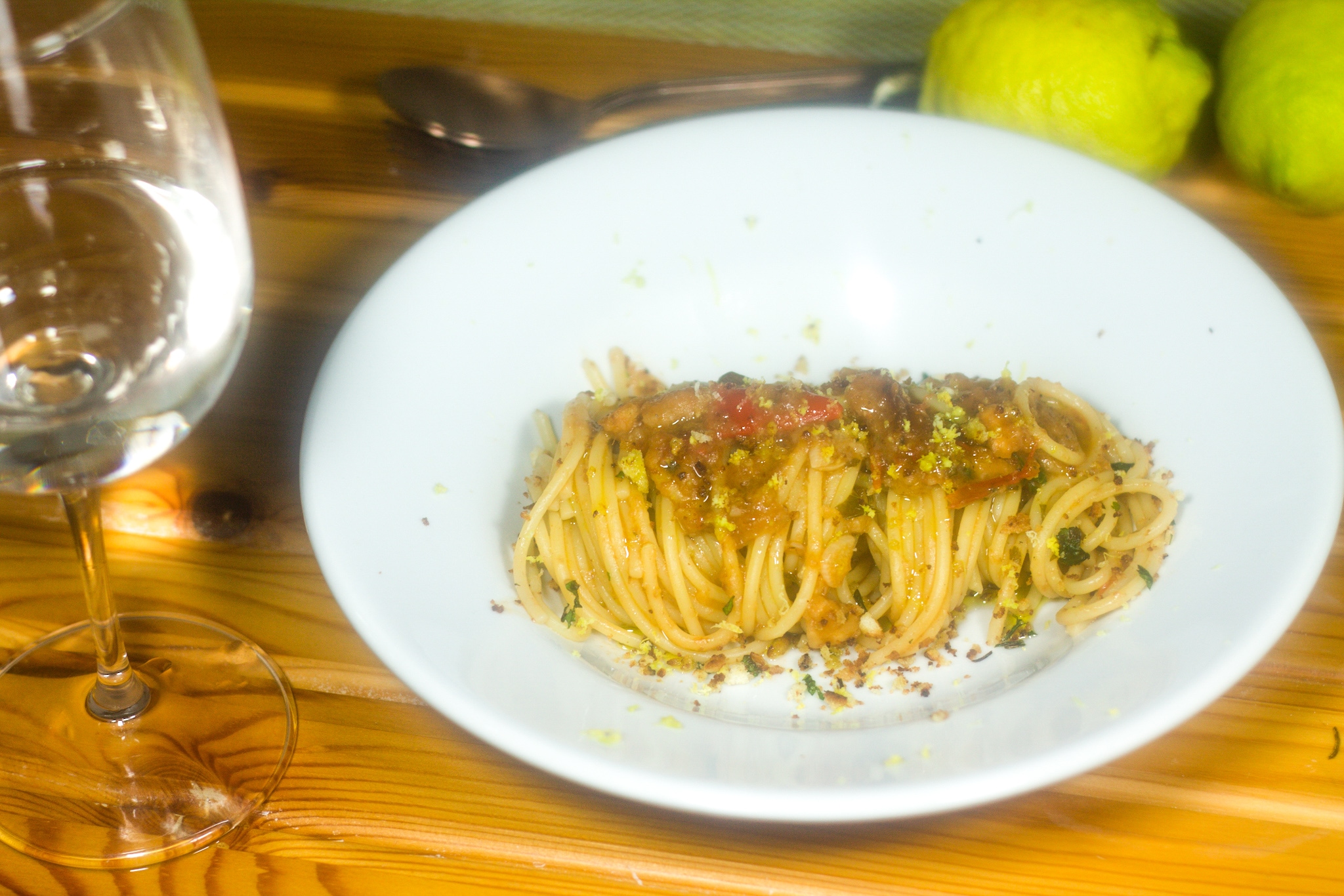 SPAGHETTI WITH SALTED ANCHOVIES