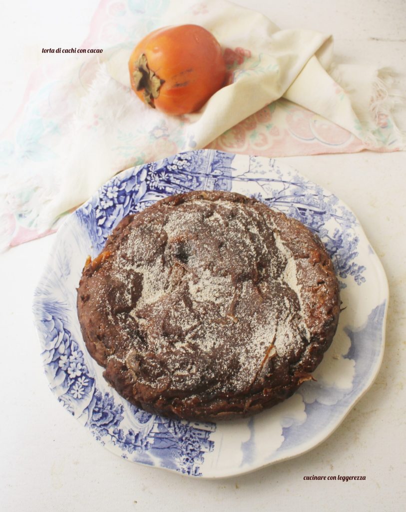 Persimmon Cake with Cocoa