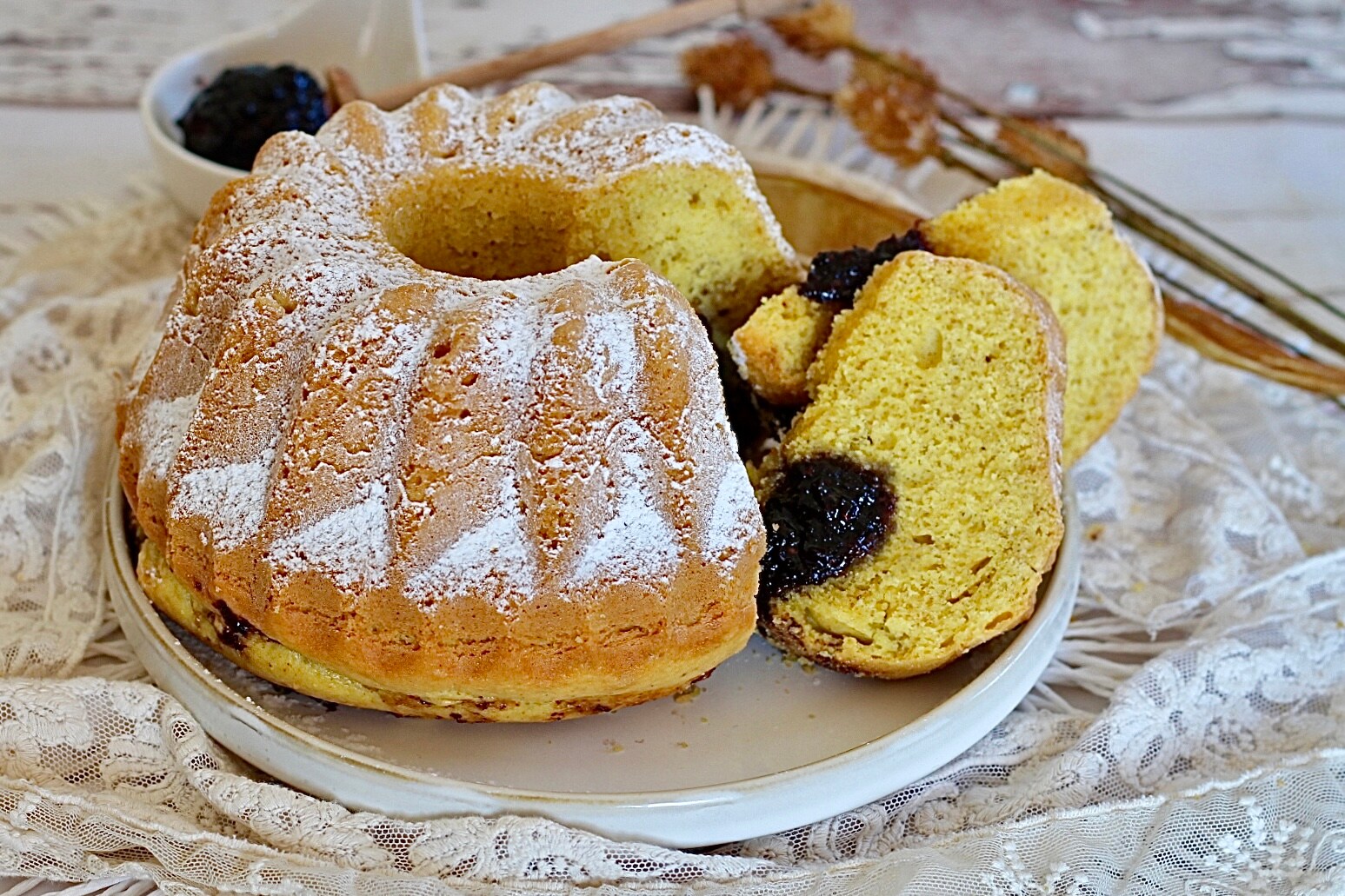 Just a Bowl and 10 minutes: The Softest Jam Ring Cake Ever!