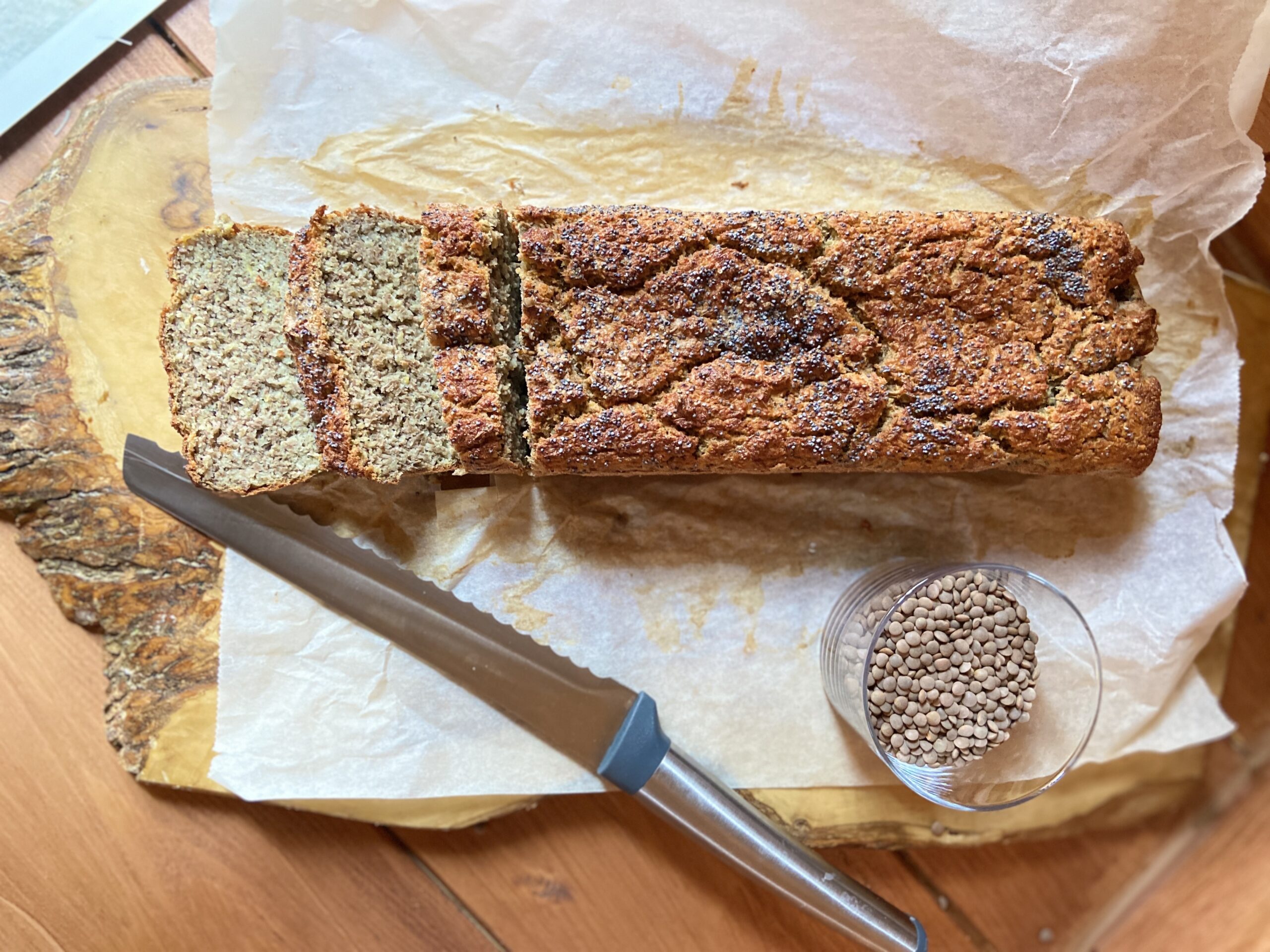 Flourless Lentil Bread