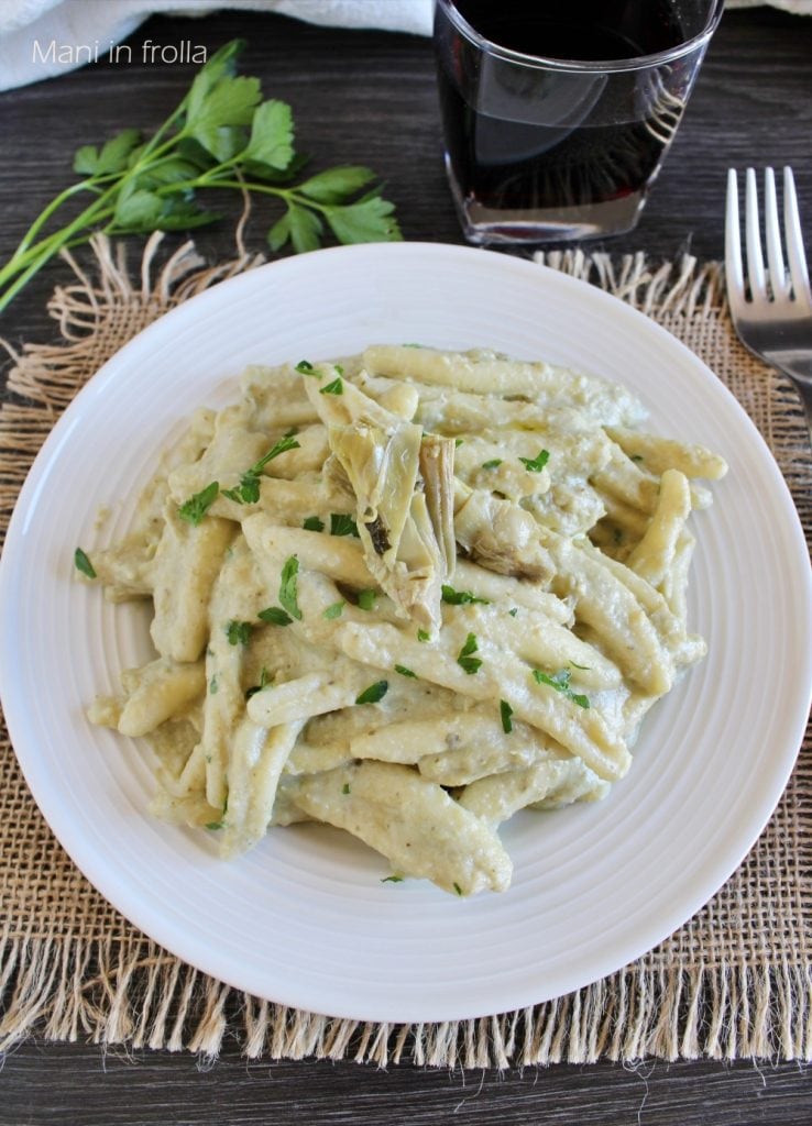 Pasta with Artichoke Cream
