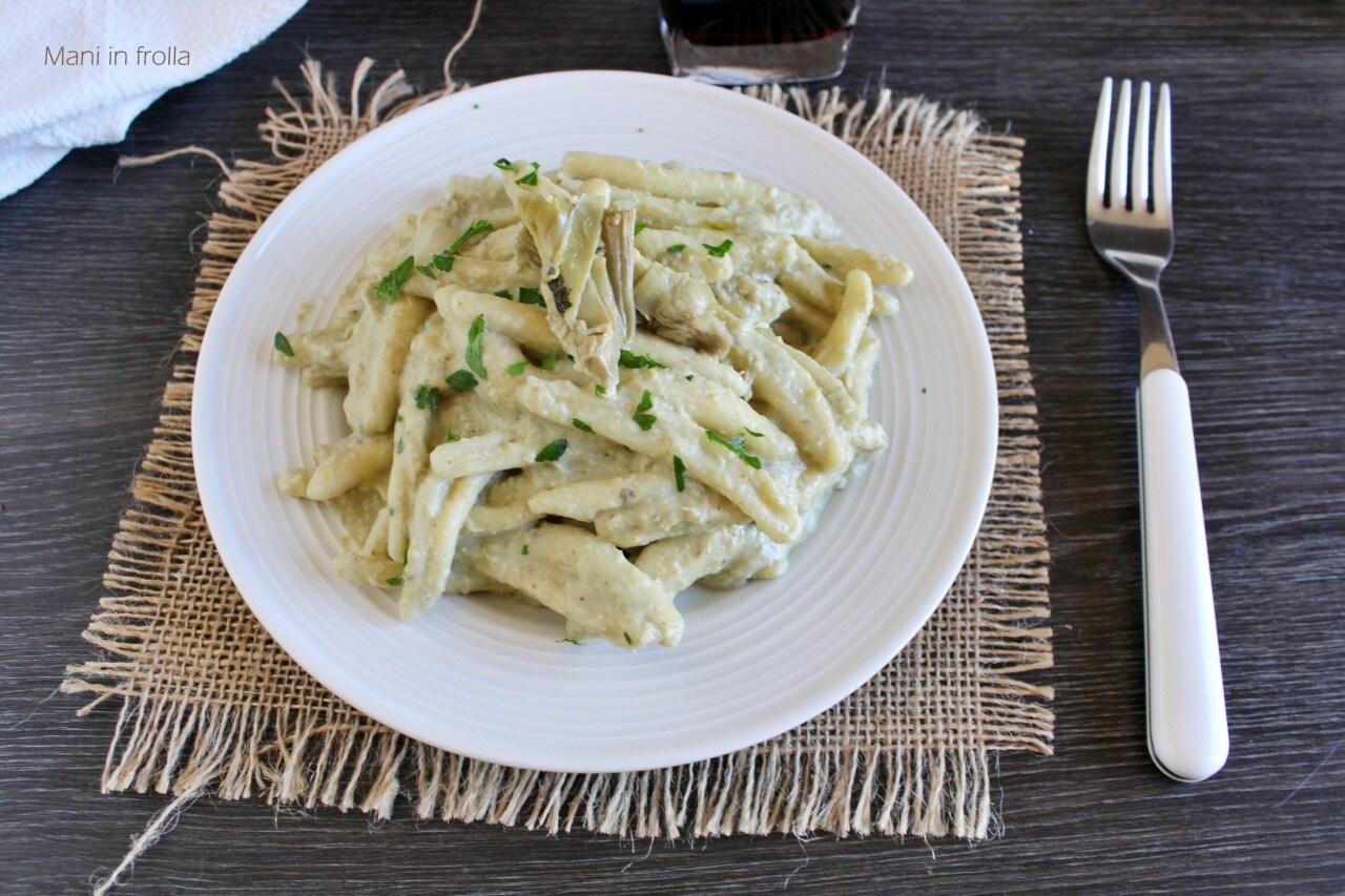 Pasta with Artichoke Cream