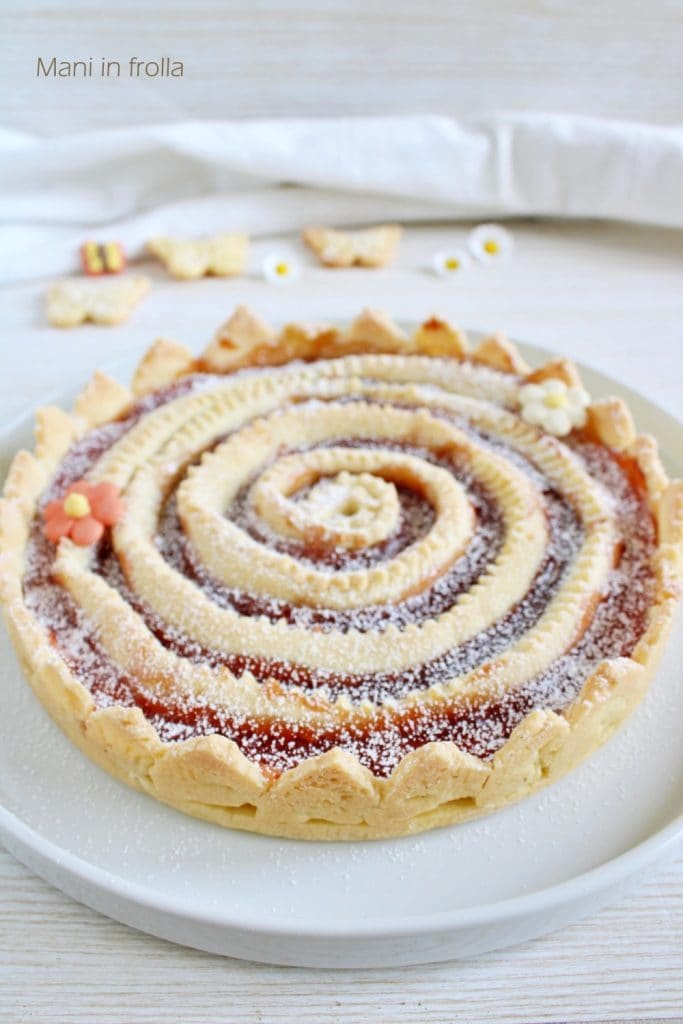 Strawberry Jam Swirl Tart