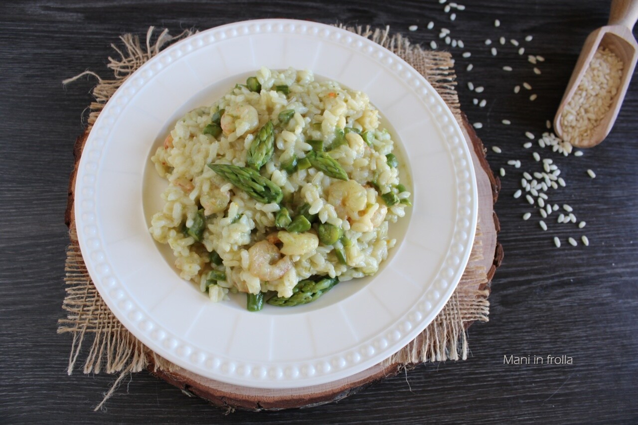 Risotto with Asparagus and Shrimp