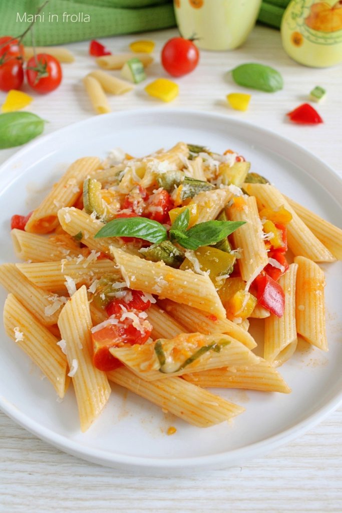 Pasta with Peppers and Zucchini