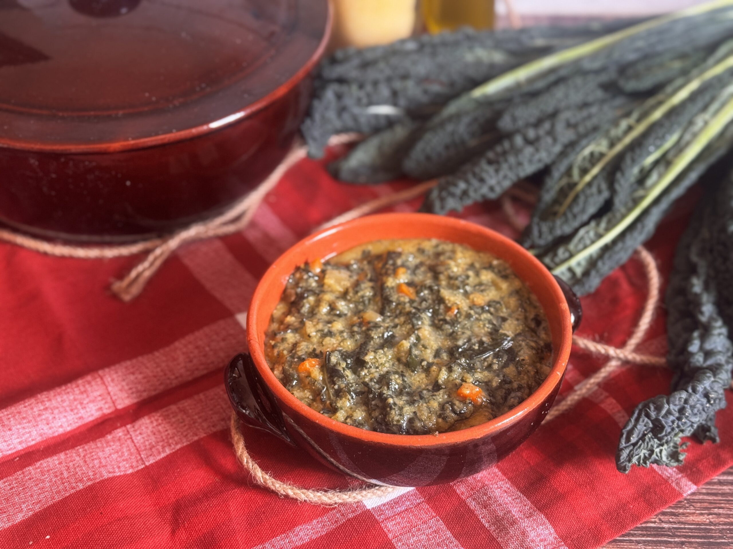 Simple Black Cabbage Farinata