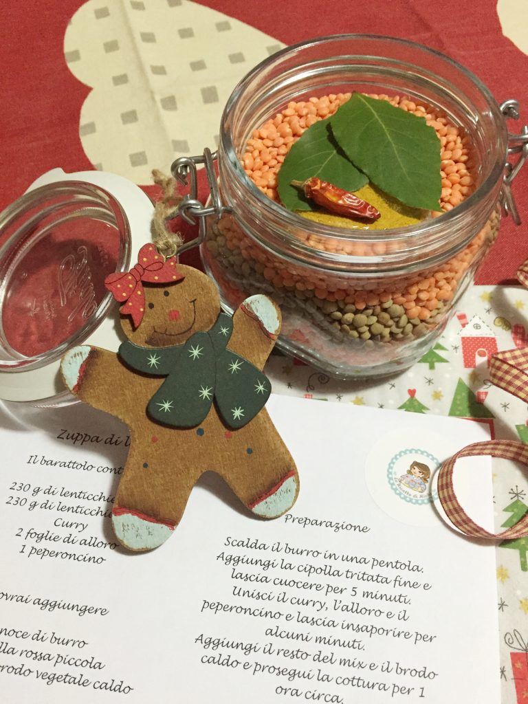 lentil soup in a jar