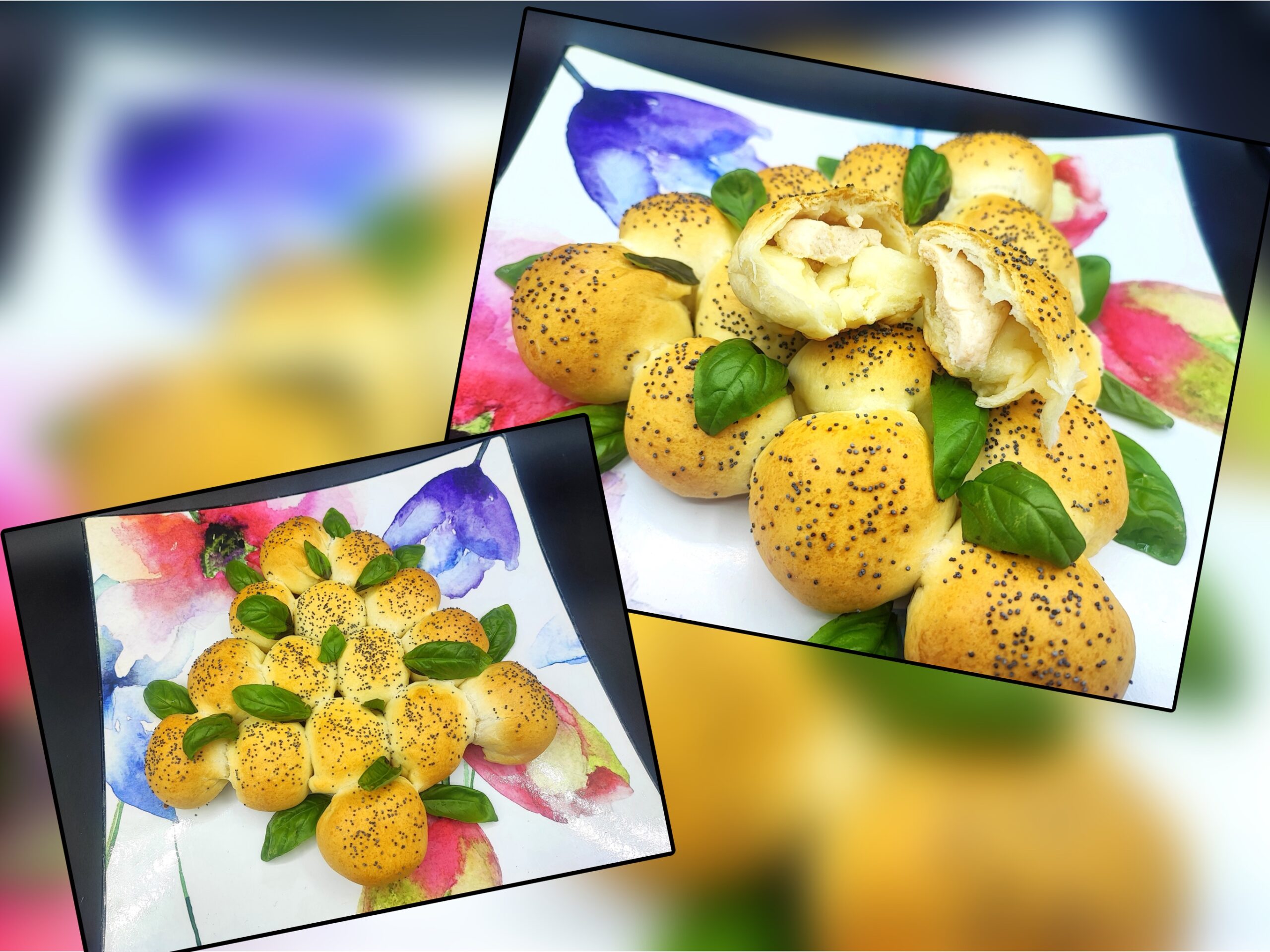 Savory Danubio with Salmon and Ricotta