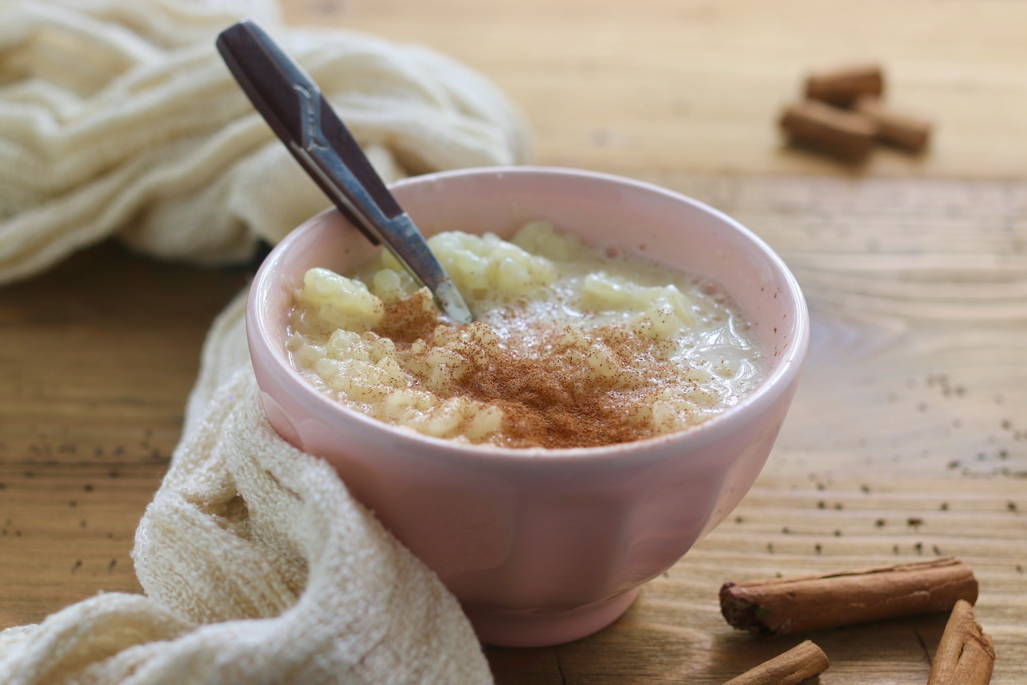 Sweet Rice with Milk and Cinnamon