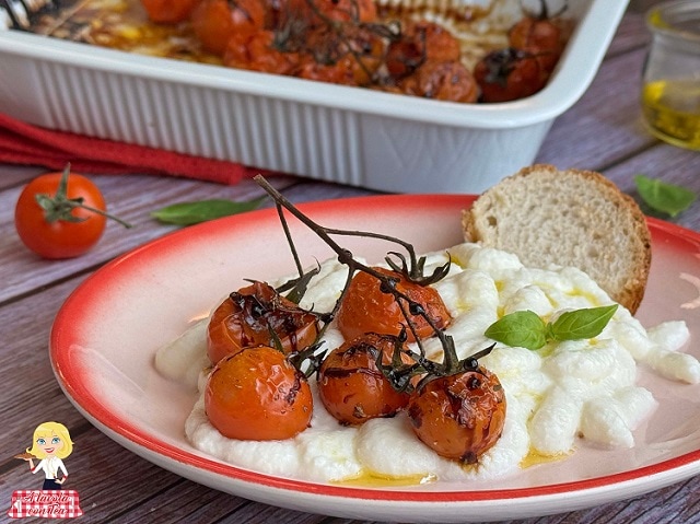 Mozzarella Mousse and Confit Cherry Tomatoes