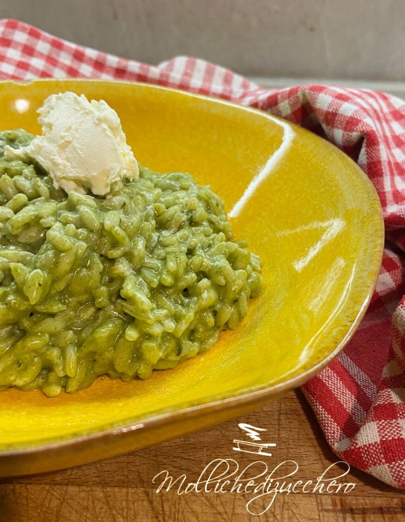 spinach and cheese risotto