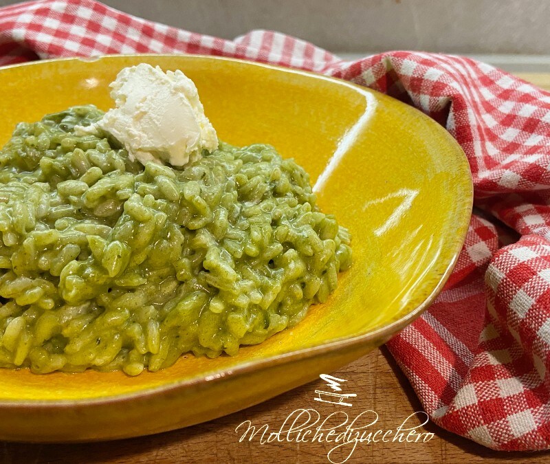 Spinach and Cream Cheese Risotto