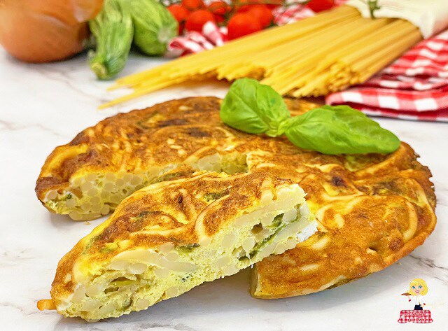 FRIDGE CLEANING Recipe: Pasta Frittata